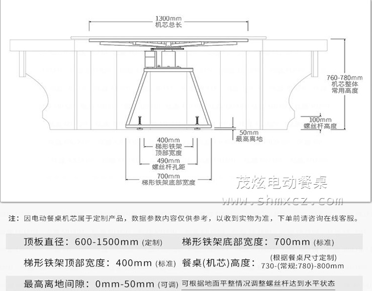 電動餐桌轉(zhuǎn)盤機芯-T型